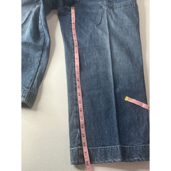 Talbots Jeans Size 8P Petite Wide Leg Crop Jeans - Picture 8 of 11